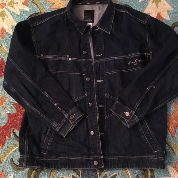 Sean John Denim Jacket Xxl 